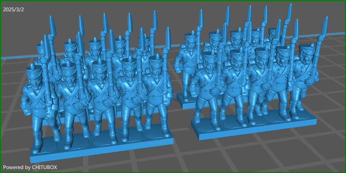 Small 15mm "w epic size" Vistula Legion 1808-13 - 12 Strips - MC Minis