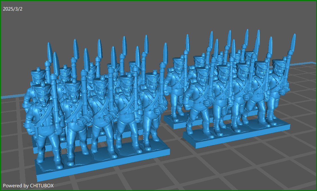 Small 15mm "w epic size" Vistula Legion 1808-13 - 12 Strips - MC Minis