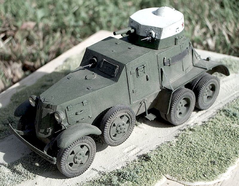 BAI-M Armored Car - wargame3d- 28mm Scale - Russian Army - Bolt Action