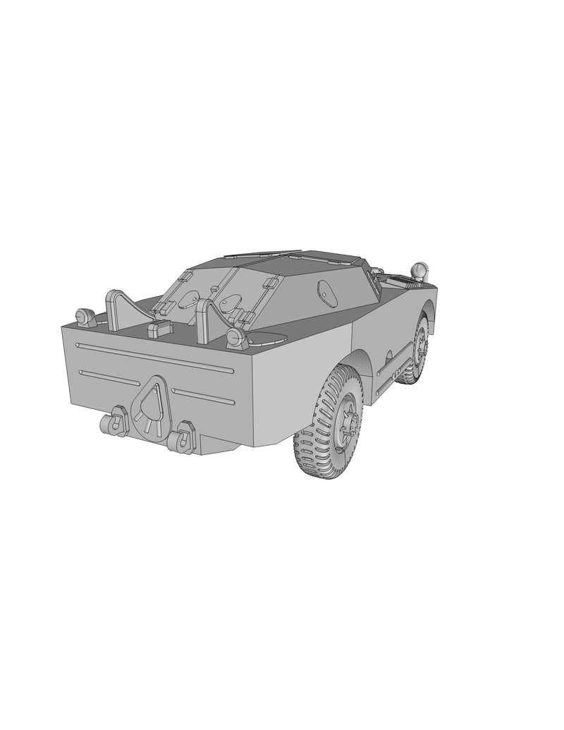 BRDM-1 Amphibious scout car - Russian Army - Bolt Action - wargame3d- 28mm Scale