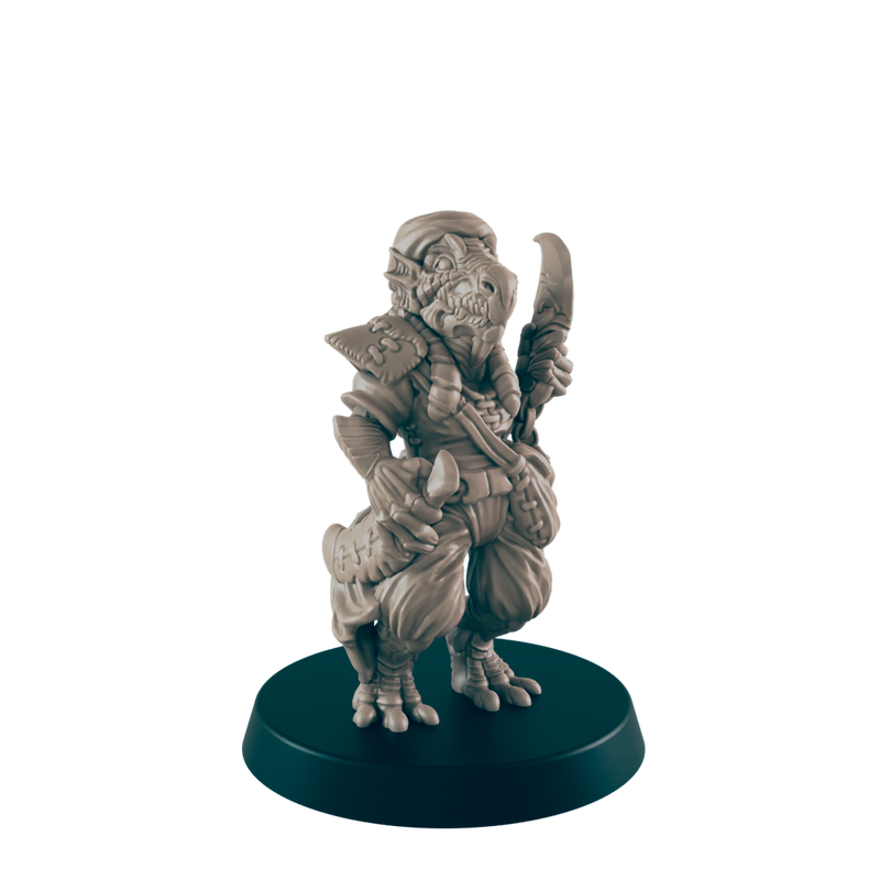 Dragonkin Female Swashbuckler - Everyday Folk - Mini - EC3D - - Dungeons & Dragons - RPG - Tabletop - EC3D - Miniature