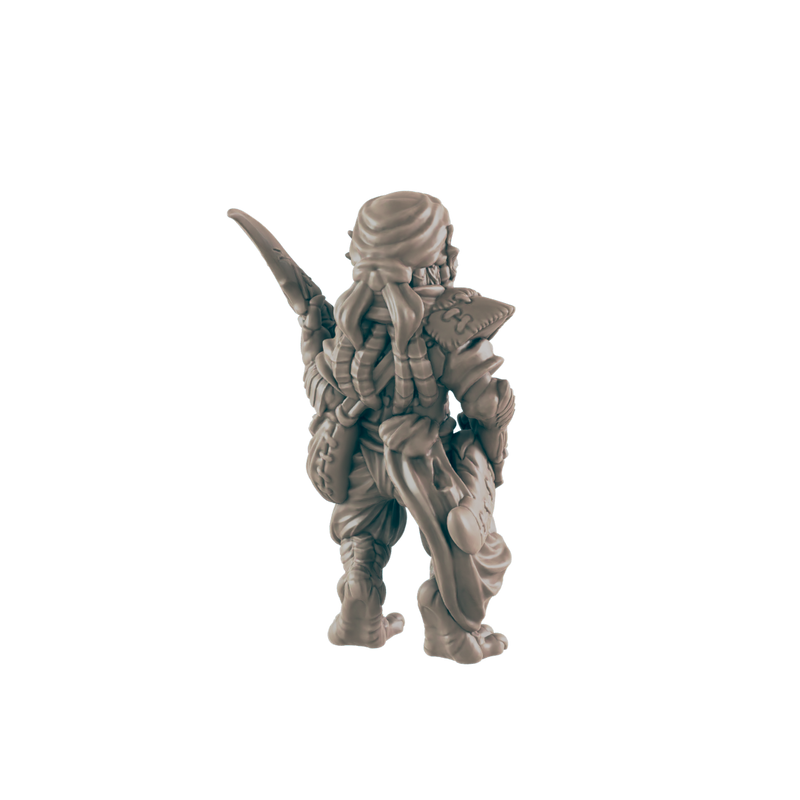 Dragonkin Female Swashbuckler - Everyday Folk - Mini - EC3D - - Dungeons & Dragons - RPG - Tabletop - EC3D - Miniature