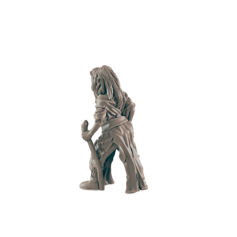 Elven Female Destitute - Everyday Folk - Minis - EC3D - - Dungeons & Dragons - RPG - Tabletop - EC3D - Miniature