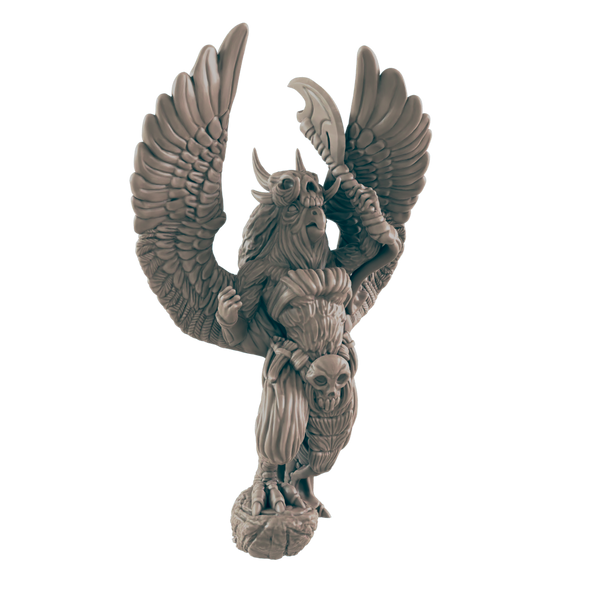 Fighter Birdkin Female - Everyday Heroes - Minis - EC3D - - Dungeons & Dragons - RPG - Tabletop - EC3D - Miniature