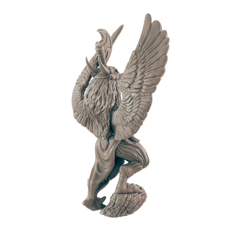 Fighter Birdkin Female - Everyday Heroes - Minis - EC3D - - Dungeons & Dragons - RPG - Tabletop - EC3D - Miniature