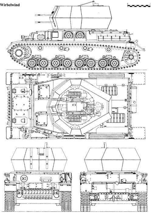 Flakpanzer IV Wirbelwind - German Army - 28mm Scale - Bolt Action - wargame3d