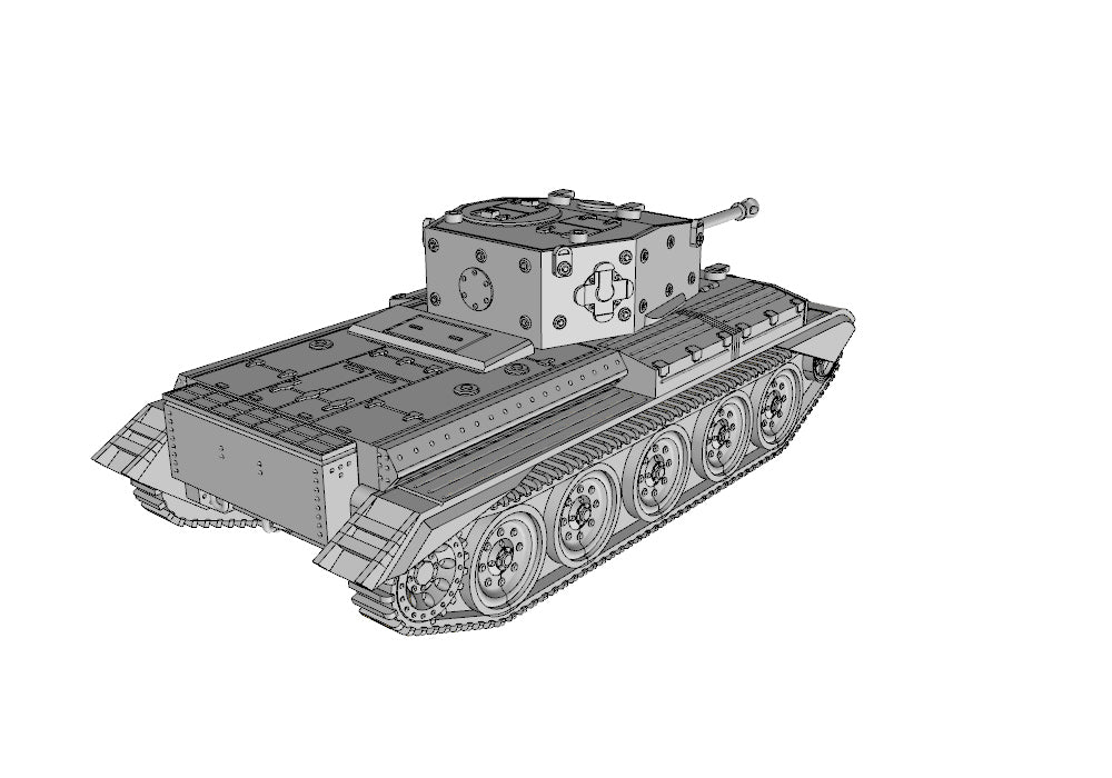 Cromwell IV Tank - UK Army -  wargame3d- 28mm Scale