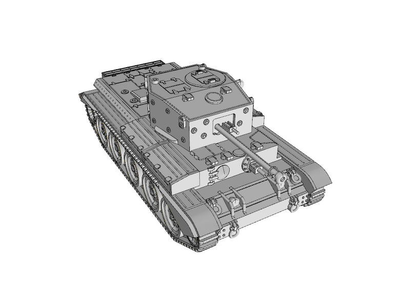 Cromwell IV Tank - UK Army - Bolt Action - wargame3d- 28mm Scale