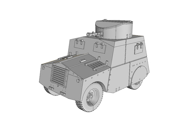 Car Beaverette MKIII - UK Army - Bolt Action - wargame3d- 28mm Scale