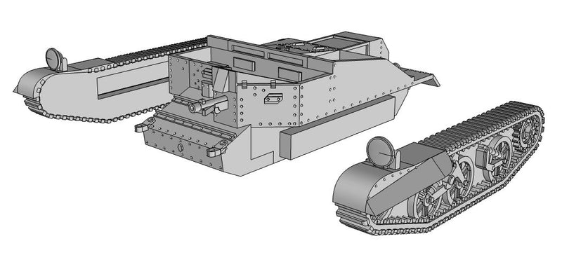 Bren Carrier - UK Army - Bolt Action - wargame3d- 28mm Scale