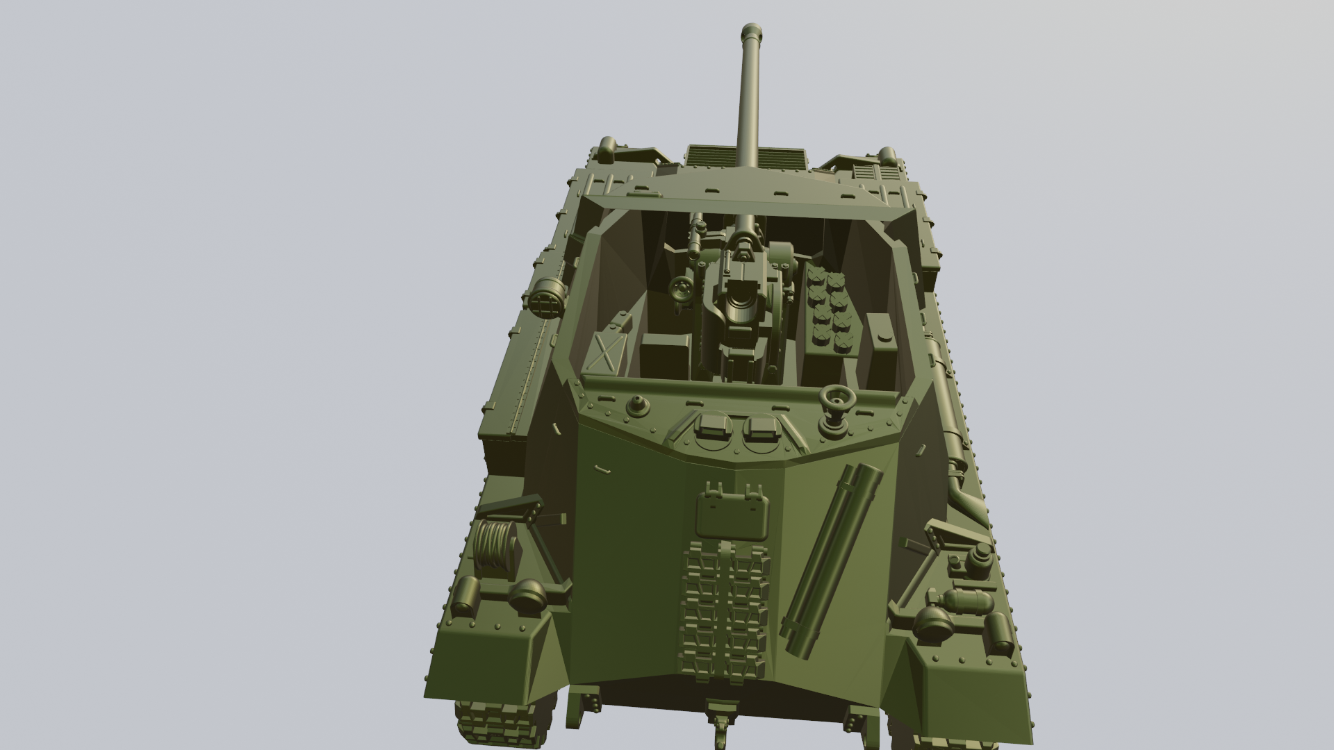 Archer, Self Propelled 17 Pdr Anti-tank gun - UK Army - 28mm Scale -  wargame3d