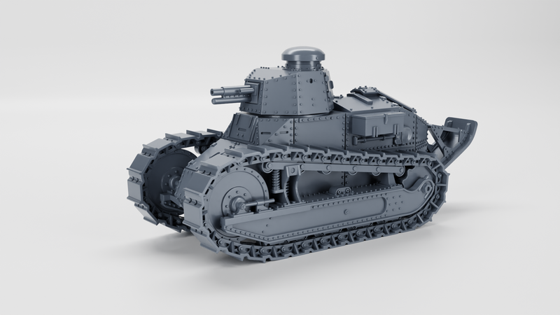 M1917 Light Tank - 28mm Scale - Bolt Action - wargame3d