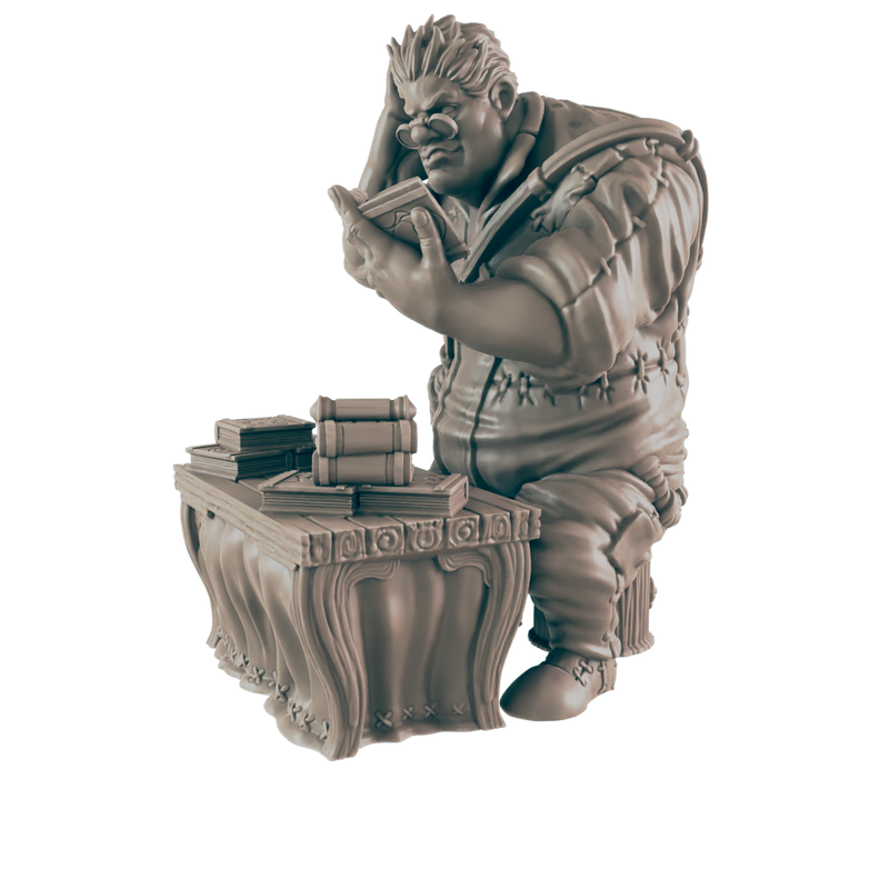 Giant Scholar - Everyday Heroes - Minis - EC3D - - Dungeons & Dragons - RPG - Tabletop - EC3D - Miniature