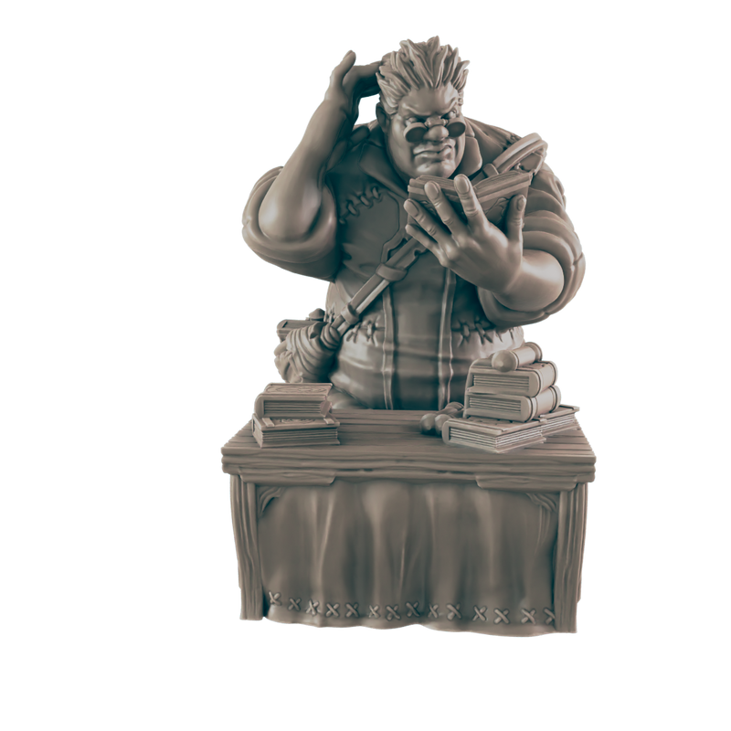 Giant Scholar - Everyday Heroes - Minis - EC3D - - Dungeons & Dragons - RPG - Tabletop - EC3D - Miniature