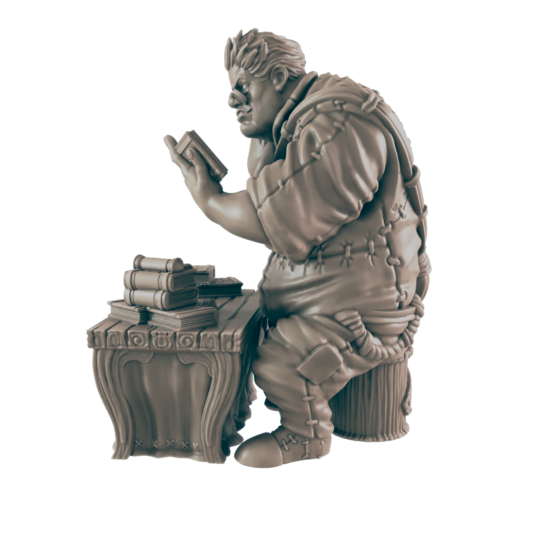 Giant Scholar - Everyday Heroes - Minis - EC3D - - Dungeons & Dragons - RPG - Tabletop - EC3D - Miniature