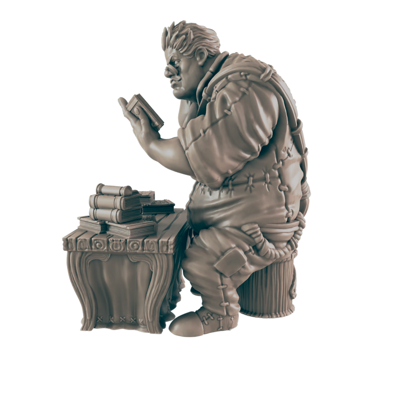 Giant Scholar - Everyday Heroes - Minis - EC3D - - Dungeons & Dragons - RPG - Tabletop - EC3D - Miniature