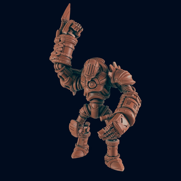 Golem - Bolts and Brimstone - Minis - EC3D - Steampunk - SciFi RPG