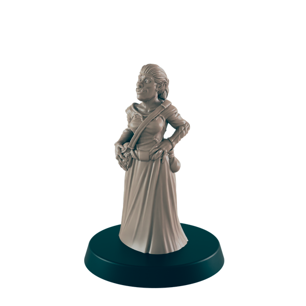 Half Orc Mother - Everyday Folk - Mini - EC3D - - Dungeons & Dragons - RPG - Tabletop - EC3D - Miniature