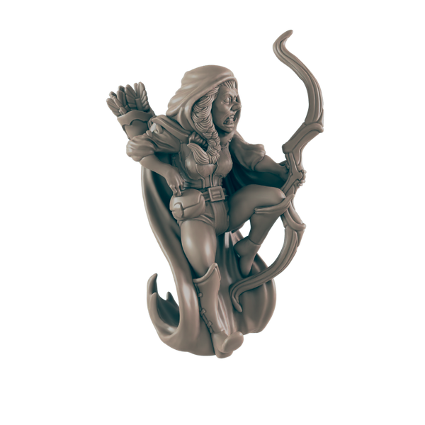 Ranger Halforc Female - Everyday Heroes - Minis - EC3D - - Dungeons & Dragons - RPG - Tabletop - EC3D - Miniature