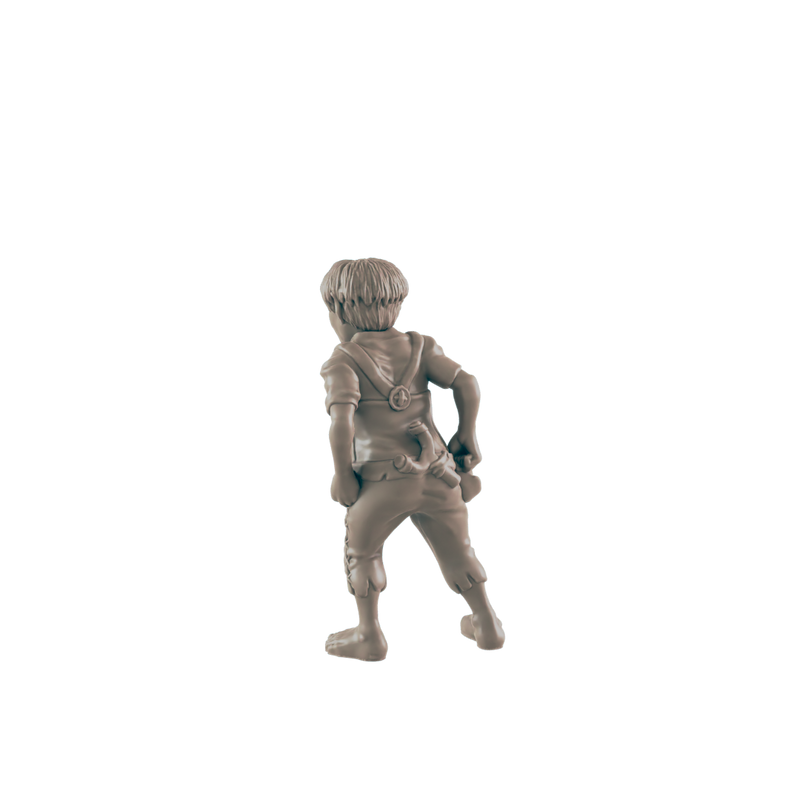 Half Orc Kid Bully - Everyday Folk - Minis - EC3D - - Dungeons & Dragons - RPG - Tabletop - EC3D - Miniature