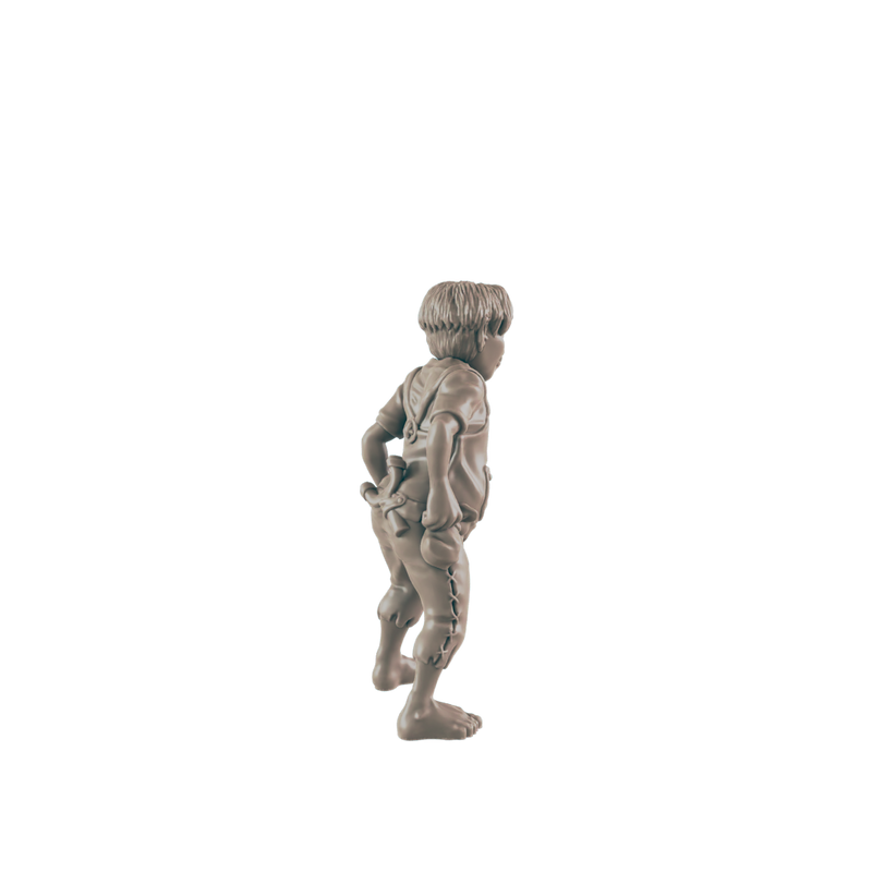 Half Orc Kid Bully - Everyday Folk - Minis - EC3D - - Dungeons & Dragons - RPG - Tabletop - EC3D - Miniature