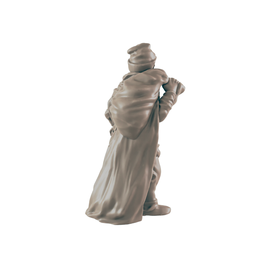 Male Half Ork Traveller- Everyday Folk - Minis - EC3D - - Dungeons & Dragons - RPG - Tabletop - EC3D - Miniature