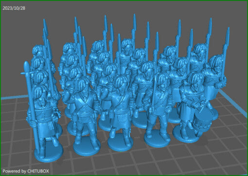 28mm Highlanders btg - 21 minis - MC Mini