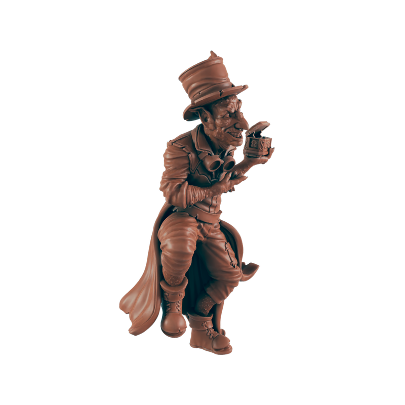 Hobgoblin Trickster - Bolts and Brimstone - Minis - EC3D - Steampunk - SciFi RPG