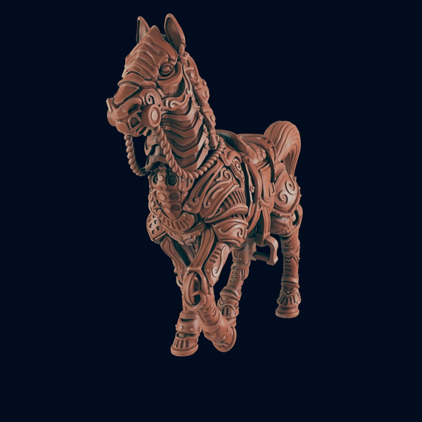 Steam Horse - Bolts and Brimstone - Minis - EC3D - Steampunk - SciFi RPG