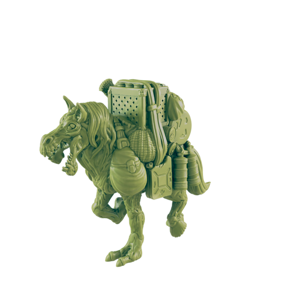 Mutated Horses - Beyond the Badlands - Mini - EC3D - Cyber Punk - SciFi RPG