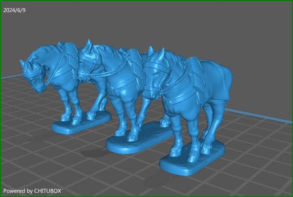 28mm Piedmont Horses for Generals 1858-66 - 3 minis