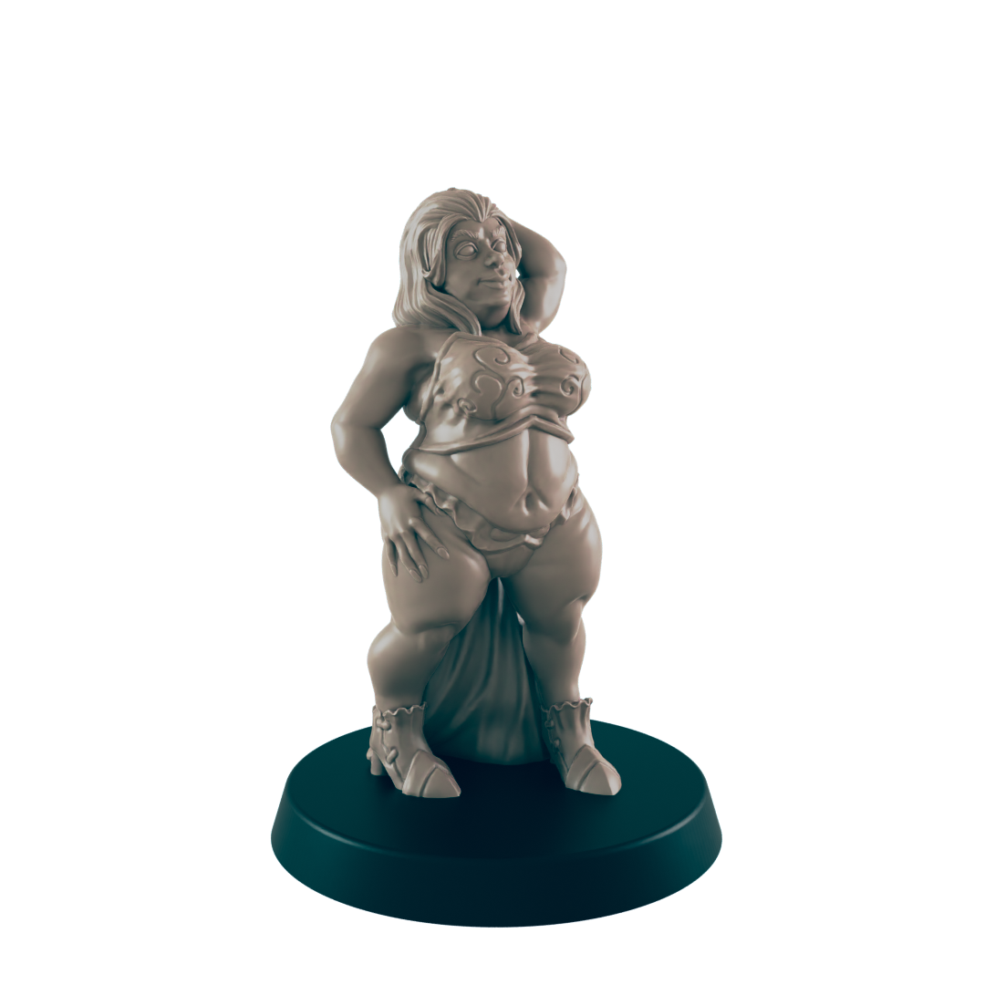 Human Female Courtesan - Everyday Folk - Minis - EC3D - - Dungeons & Dragons - RPG - Tabletop - EC3D - Miniature