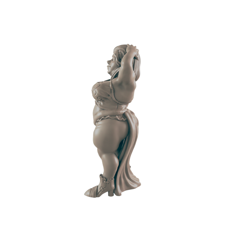 Human Female Courtesan - Everyday Folk - Minis - EC3D - - Dungeons & Dragons - RPG - Tabletop - EC3D - Miniature