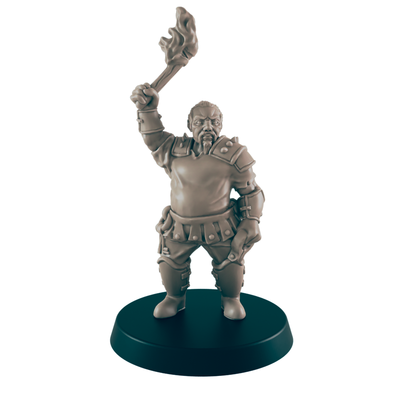 Human Male Jailor - Everyday Folk - Minis - EC3D - - Dungeons & Dragons - RPG - Tabletop - EC3D - Miniature