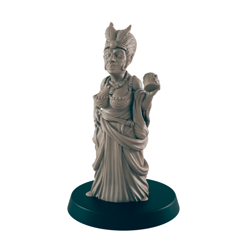 Human Female Madam - Everyday Folk - Minis - EC3D - - Dungeons & Dragons - RPG - Tabletop - EC3D - Miniature