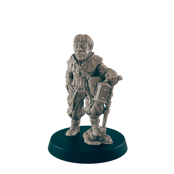 Human Gravedigger - Everyday Folk - Minis - EC3D - - Dungeons & Dragons - RPG - Tabletop - EC3D - Miniature