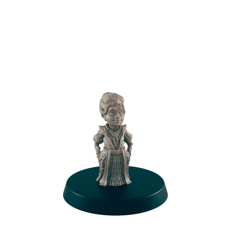 Human Female Young Noble - Everyday Folk - Mini - EC3D - - Dungeons & Dragons - RPG - Tabletop - EC3D - Miniature