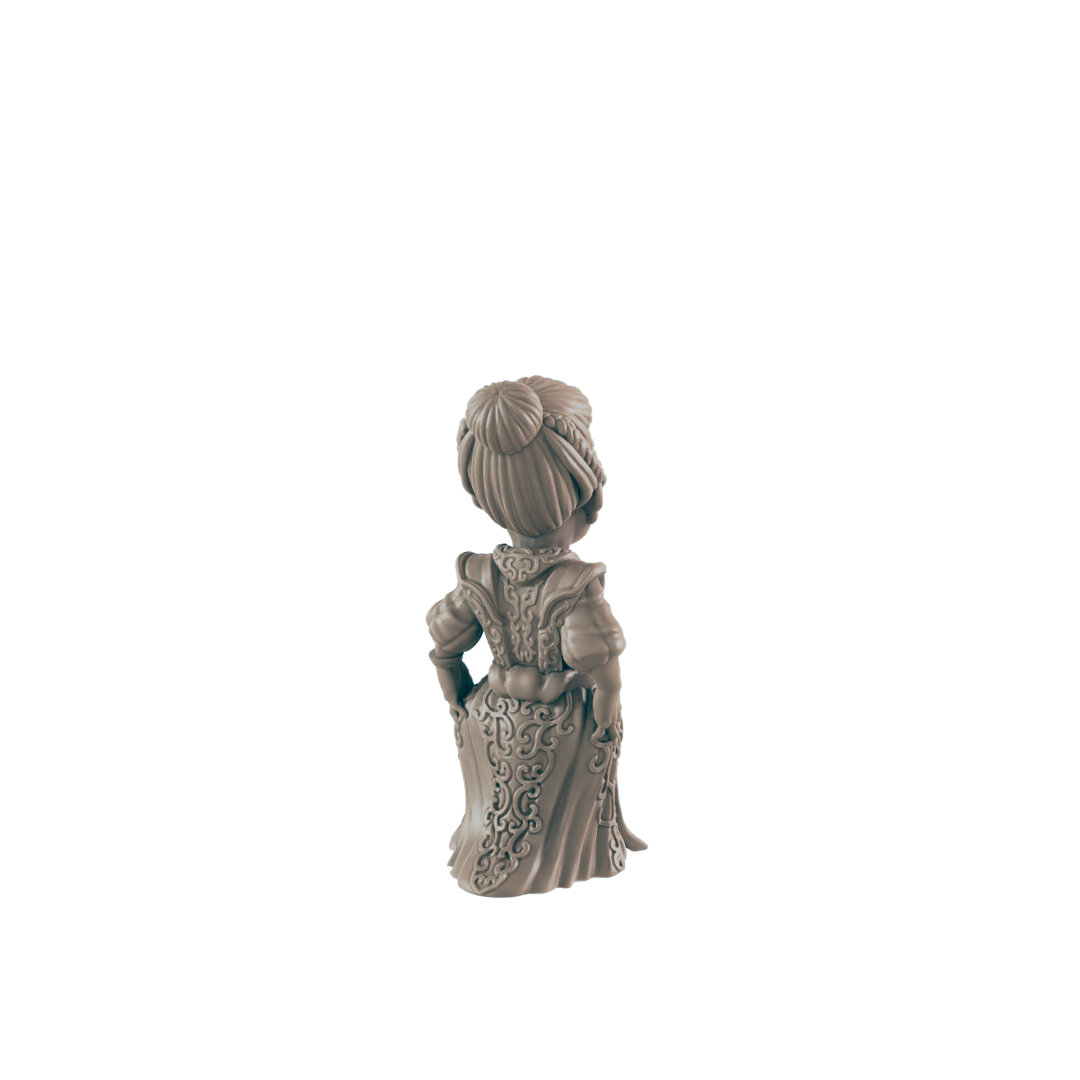 Human Female Young Noble - Everyday Folk - Mini - EC3D - - Dungeons & Dragons - RPG - Tabletop - EC3D - Miniature