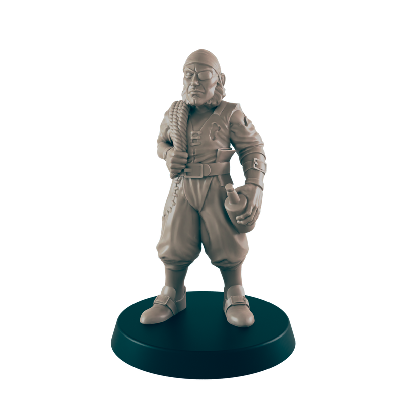 Sailors - Everyday Folk - Minis - EC3D - - Dungeons & Dragons - RPG - Tabletop - EC3D - Miniature