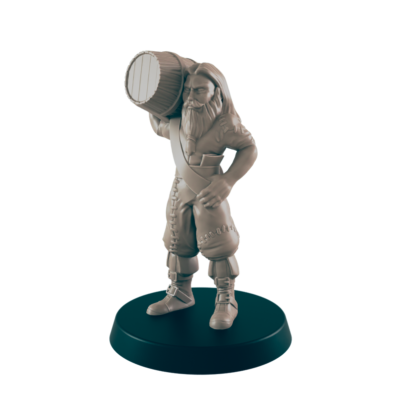 Sailors - Everyday Folk - Minis - EC3D - - Dungeons & Dragons - RPG - Tabletop - EC3D - Miniature