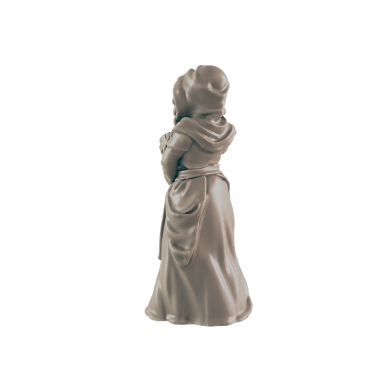 Human Female Washerwoman - Everyday Folk - Minis - EC3D - - Dungeons & Dragons - RPG - Tabletop - EC3D - Miniature