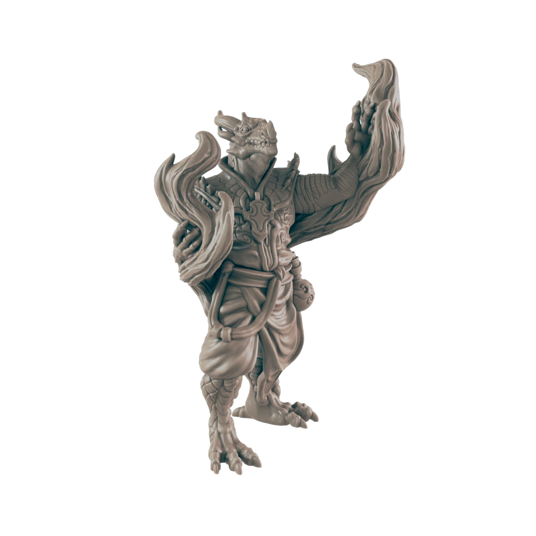 Sorcerer Dragonkin Male - Everyday Heroes - Minis - EC3D - - Dungeons & Dragons - RPG - Tabletop - EC3D - Miniature