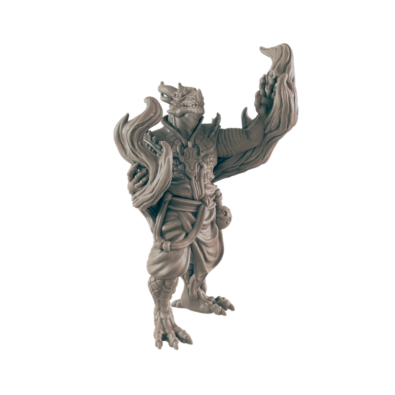 Sorcerer Dragonkin Male - Everyday Heroes - Minis - EC3D - - Dungeons & Dragons - RPG - Tabletop - EC3D - Miniature