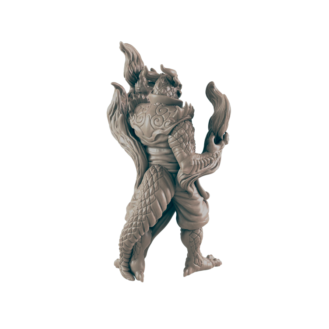 Sorcerer Dragonkin Male - Everyday Heroes - Minis - EC3D - - Dungeons & Dragons - RPG - Tabletop - EC3D - Miniature
