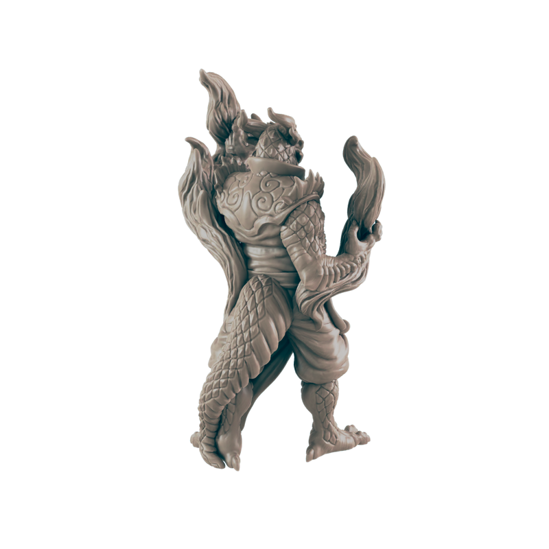 Sorcerer Dragonkin Male - Everyday Heroes - Minis - EC3D - - Dungeons & Dragons - RPG - Tabletop - EC3D - Miniature