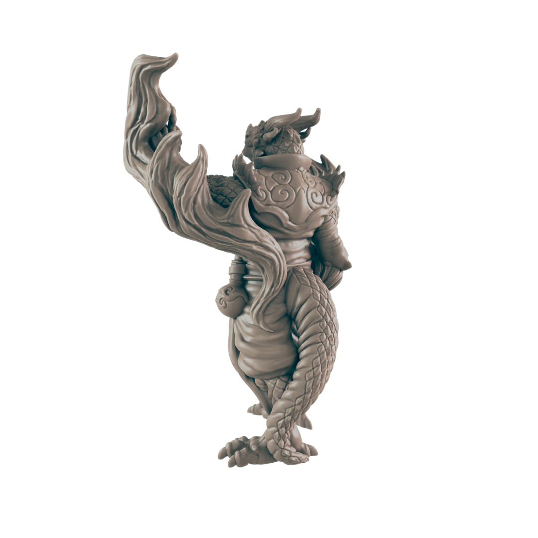 Sorcerer Dragonkin Male - Everyday Heroes - Minis - EC3D - - Dungeons & Dragons - RPG - Tabletop - EC3D - Miniature