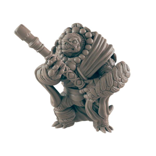 Turtlekin Monk Male - Everyday Heroes - Minis - EC3D - - Dungeons & Dragons - RPG - Tabletop - EC3D - Miniature