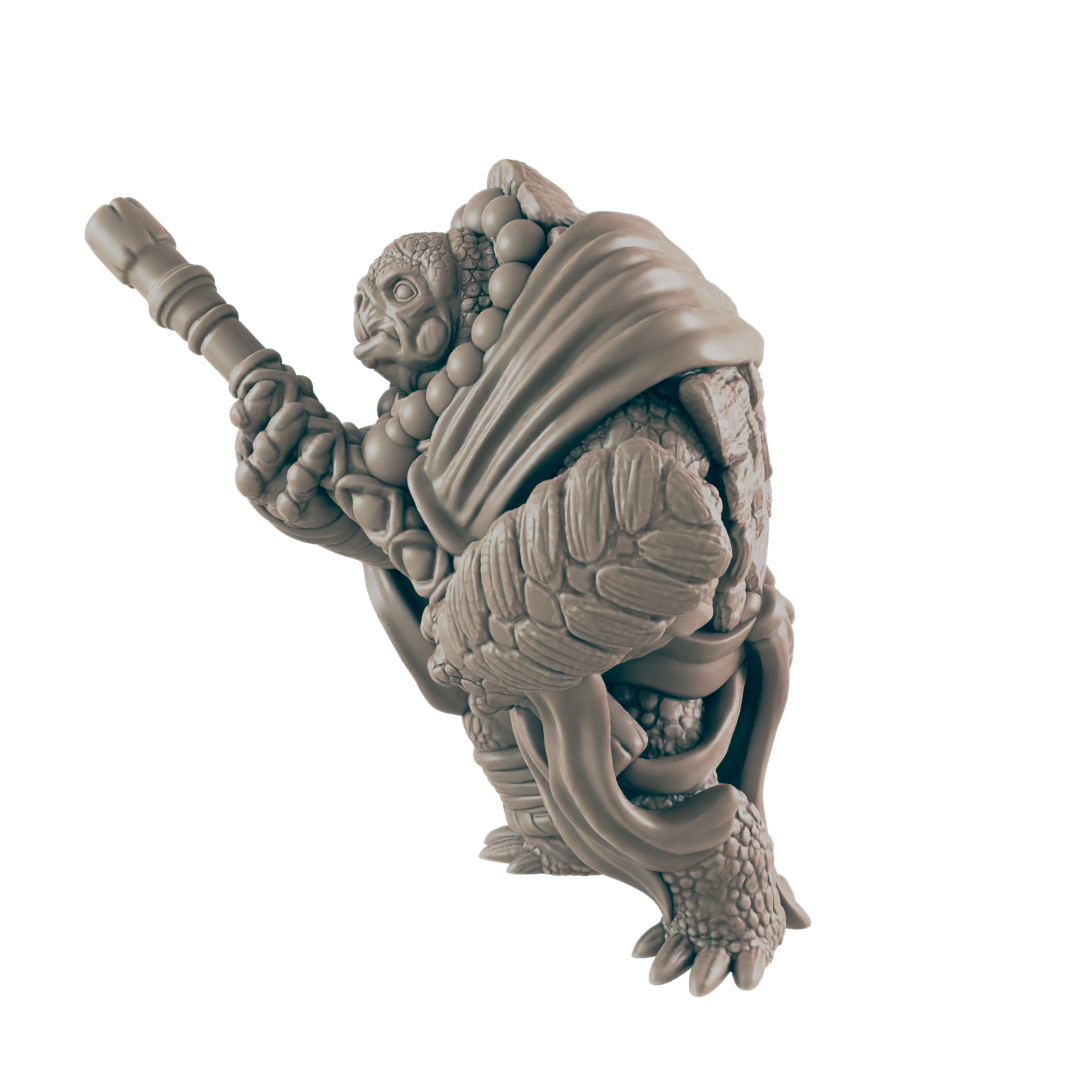 Turtlekin Monk Male - Everyday Heroes - Minis - EC3D - - Dungeons & Dragons - RPG - Tabletop - EC3D - Miniature