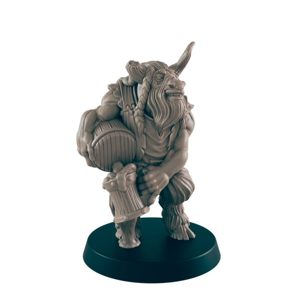 Minotaur Male Bartender - Everyday Folk - Minis - EC3D - - Dungeons & Dragons - RPG - Tabletop - EC3D - Miniature