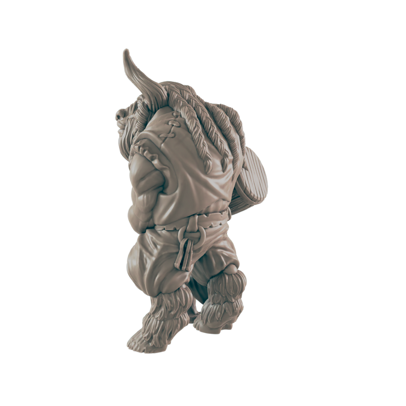 Minotaur Male Bartender - Everyday Folk - Minis - EC3D - - Dungeons & Dragons - RPG - Tabletop - EC3D - Miniature